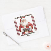 Autocollant de cadeau de Noël joyeux (Enveloppe)