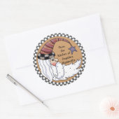 Autocollant de cadeau de nourriture de lune de Pèr (Enveloppe)