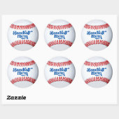 Autocollant de cadeau pour maman de baseball (Feuille)