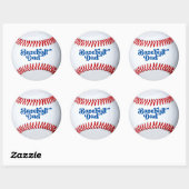 Autocollant de cadeau pour papa de baseball (Feuille)