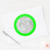 Autocollant de cadre vert citron (Enveloppe)