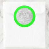 Autocollant de cadre vert citron (Sac)