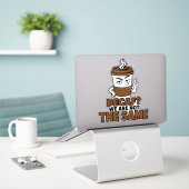 Autocollant de café drôle Decaf We Are Not The Sam (Ordinateur portable sur le bureau)