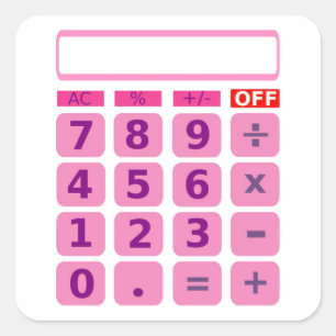 Autocollant de calculatrice