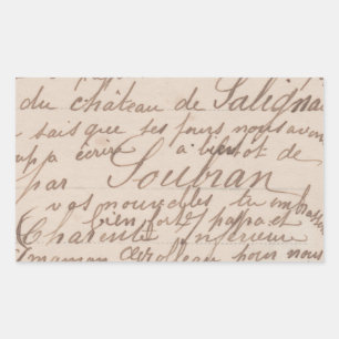 Autocollant de calligraphie antique vintage FromMy