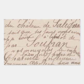 Autocollant de calligraphie antique vintage FromMy