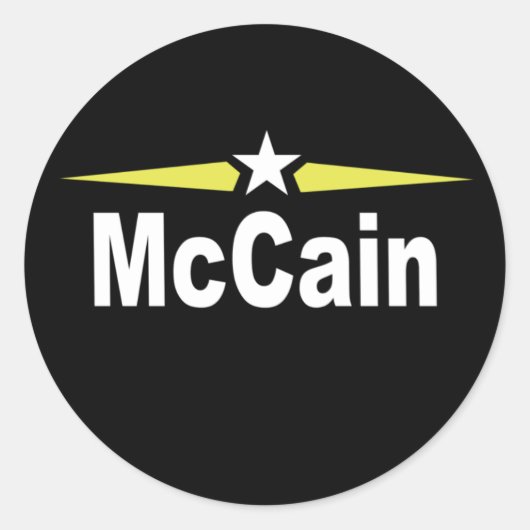 autocollant de campagne Mccain (Devant)