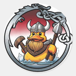 Autocollant de canard viking