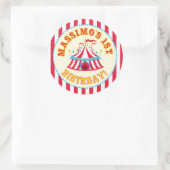 Autocollant de carnaval personnalisé avec le nom p (Sac)