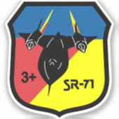 Autocollant de carré de patch Backbird +3 (Recto)