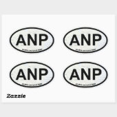 Autocollant de carte Acadia (texte noir) (Feuille)