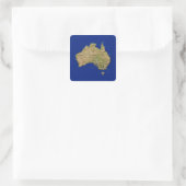 Autocollant de carte Australie (Sac)