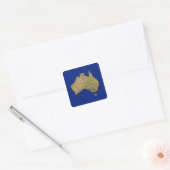 Autocollant de carte Australie (Enveloppe)