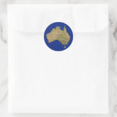 Autocollant de carte Australie (Sac)