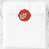 Autocollant de carte d'Afghanistan (Sac)