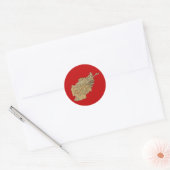 Autocollant de carte d'Afghanistan (Enveloppe)
