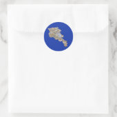 Autocollant de carte d'Arménie (Sac)