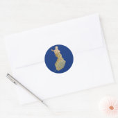 Autocollant de carte de Finlande (Enveloppe)