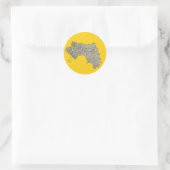 Autocollant de carte de Guinée-Conakry (Sac)