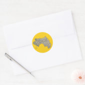 Autocollant de carte de Guinée-Conakry (Enveloppe)