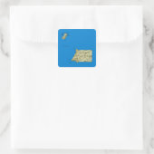 Autocollant de carte de Guinée équatoriale (Sac)
