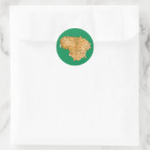 Autocollant de carte de Lituanie (Sac)