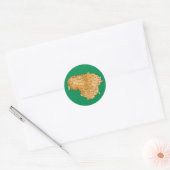 Autocollant de carte de Lituanie (Enveloppe)