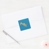 Autocollant de carte de l'Ouzbékistan (Enveloppe)