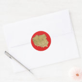 Autocollant de carte de Pologne (Enveloppe)