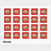 Autocollant de carte de Roumanie (Feuille)