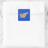 Autocollant de carte de Slovénie (Sac)