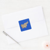 Autocollant de carte de Slovénie (Enveloppe)