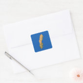 Autocollant de carte de Suède (Enveloppe)