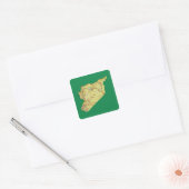 Autocollant de carte de Syrie (Enveloppe)