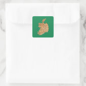Autocollant de carte d'Irlande (Sac)