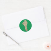 Autocollant de carte du Bénin (Enveloppe)