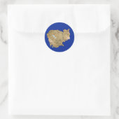 Autocollant de carte du Cambodge (Sac)