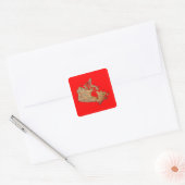 Autocollant de carte du Canada (Enveloppe)