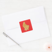 Autocollant de carte du Luxembourg (Enveloppe)