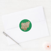 Autocollant de carte du Nigeria (Enveloppe)