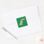 Autocollant de carte du Sahara occidental (Enveloppe)