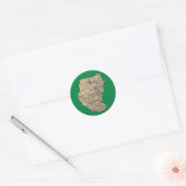 Autocollant de carte du Soudan (Enveloppe)