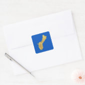 Autocollant de carte Guam (Enveloppe)