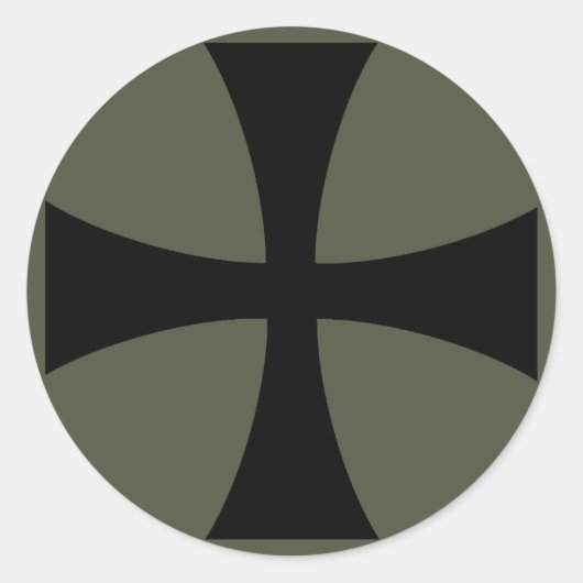 Autocollant de casquette de portée, croix de (Devant)