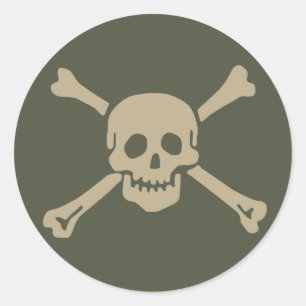 Autocollant de casquette de portée, jolly roger -