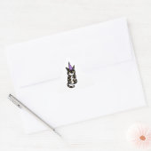 Autocollant de célébration de chat calico (Enveloppe)