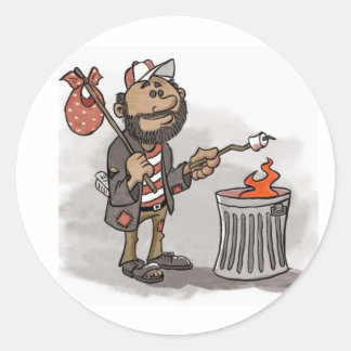 autocollant de central de clochard