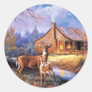 Autocollant de cerf