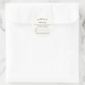 Autocollant de certificat d'authenticité de luxe | (Sac)