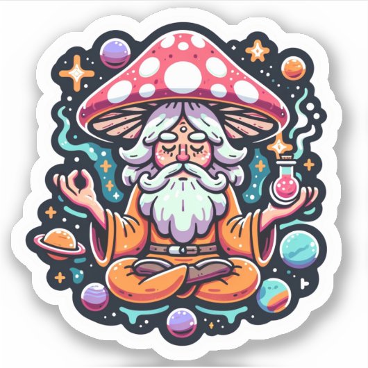 Autocollant de champignon (Devant)